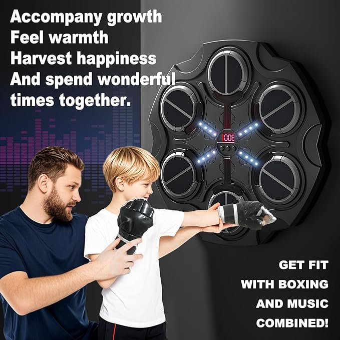 Musical boxing trainer for training and fitness