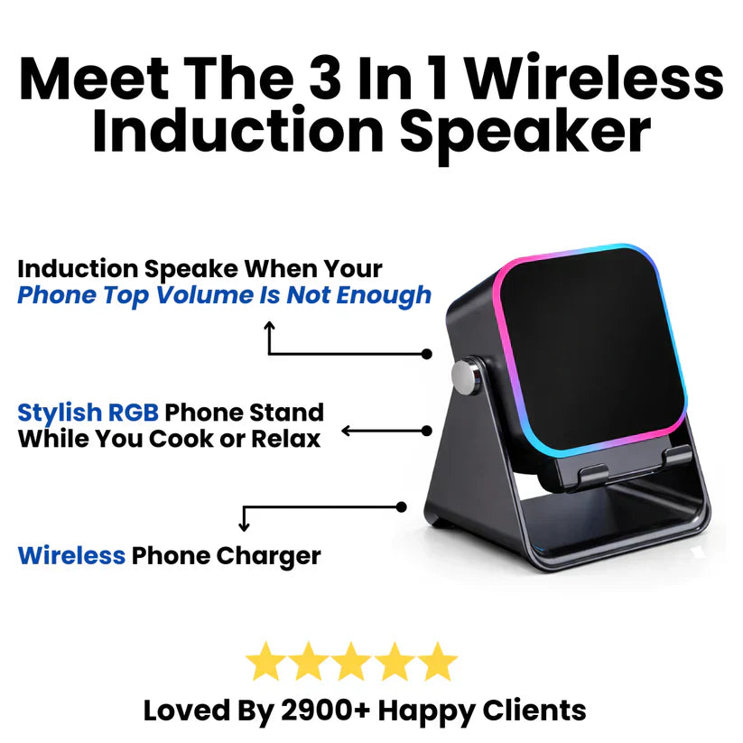 LuvRoxy™ 3 In 1 Phone Induction Speaker