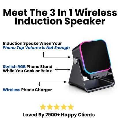 LuvRoxy™ 3 In 1 Phone Induction Speaker