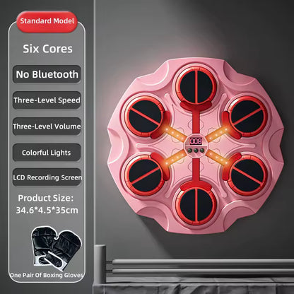Musical boxing trainer for training and fitness